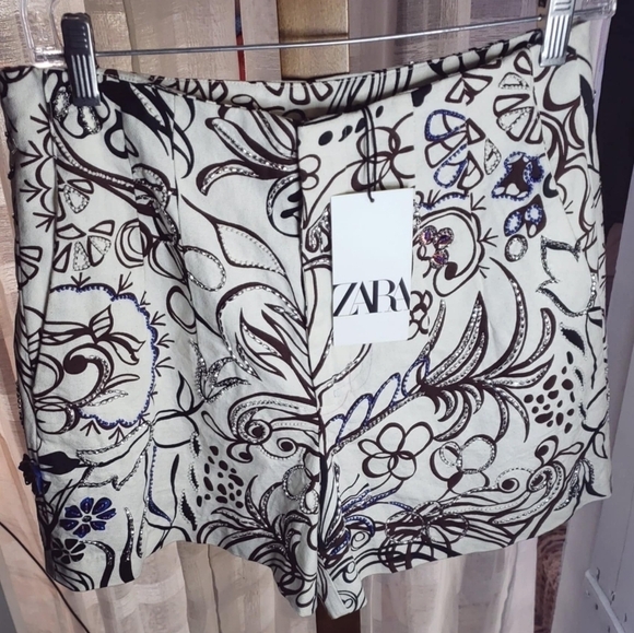 Zara  beaded shorts - Picture 3 of 3